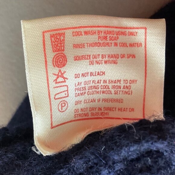 Fine Design Med Scotland Sweater Vest Navy Blue Argyle Shetland Wool Preppy - Picture 8 of 10